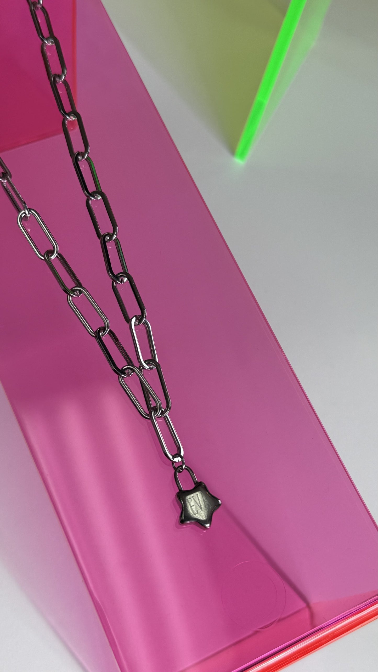 Chunky Star Lock Necklace