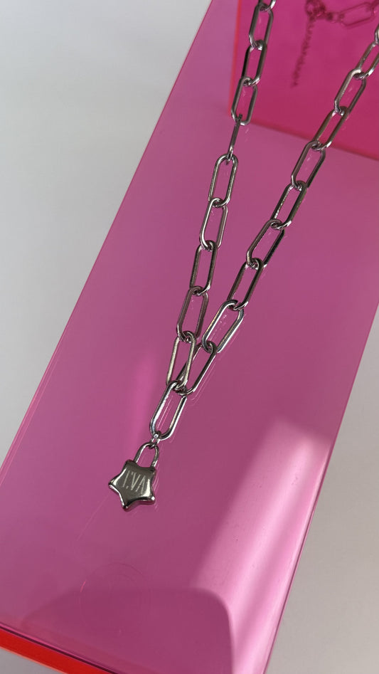 Chunky Star Lock Necklace